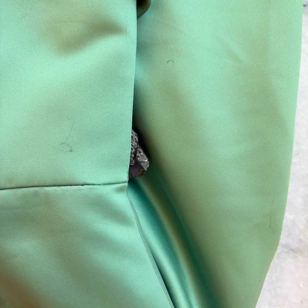 Lela Rose Green Clover Strapless Dress | 6 - Picture 4 of 5